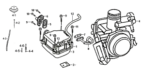 Клапанная крышка / Карбюратор