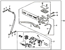 Тормоз передний