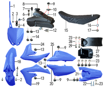 Облицовка синяя