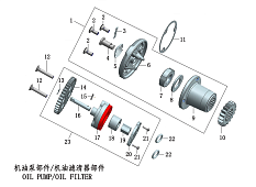 Масленный фильтр и насос