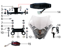 Фара и приборная панель