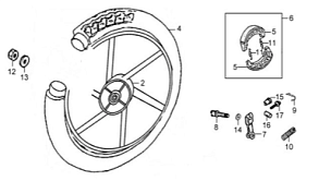 Заднее колесо