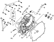 Правая крышка картера