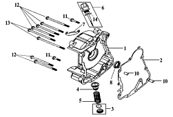 Правая крышка картера