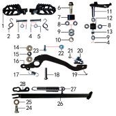 Подставка и подножки