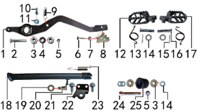 Подставка и подножки