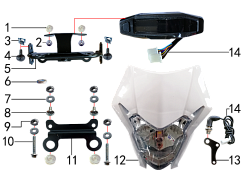 Фара и приборная панель