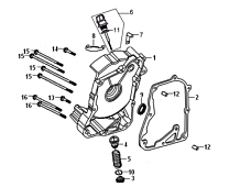 Правая крышка картера