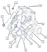 Левая крышка двигателя