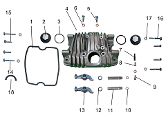 Крышка головки блока цилиндров в сборе