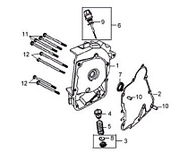 ПРАВАЯ КРЫШКА КАРТЕРА