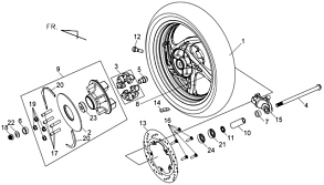 Заднее колесо
