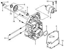Правая половина картера