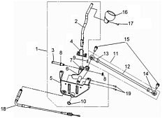 Тяга механизма КПП