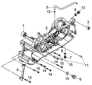 Левая половина картера