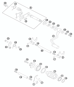 КПП вал переключателя