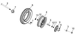 Переднее колесо