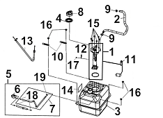 Бак топливный