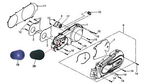 Крышка вариатора