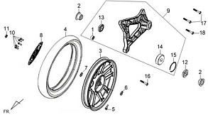 Заднее колесо