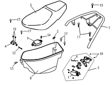 Сидение / Багажник