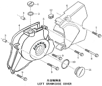 Левая крышка картера