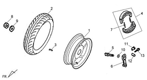Заднее колесо
