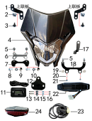 Фара и приборная панель