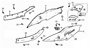 Боковая и задняя облицовка