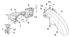 Крыло переднее