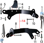 Кронштейны подножки
