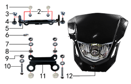 Фара и приборная панель