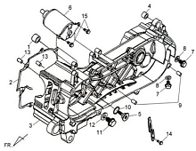 Левая половина картера