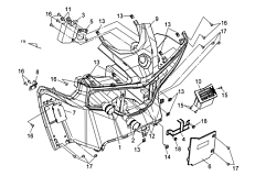 Облицовка рулевой колонки