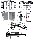 Подставка и подножки