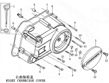 Правая крышка картера