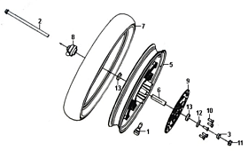 Переднее колесо