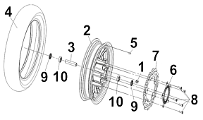 Колесо переднее