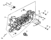 Левая половина картера