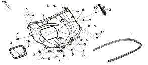 Накладка багажника