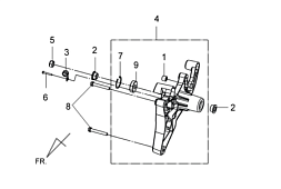 Маятник задней подвески