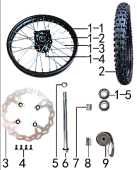 Переднее колесо