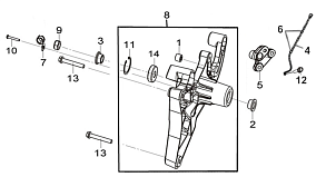 Амортизатор задний