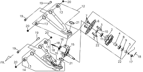 Подвеска левая
