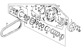 ШКИВ ВЕДОМЫЙ РЕМЕНЬ