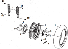Колесо заднее