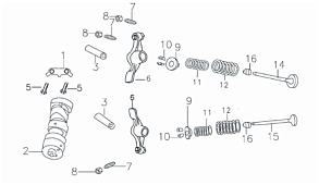Распредвал в сборе