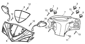 Облицовка руля / Зеркала