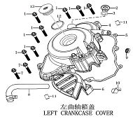 Левая крышка картера
