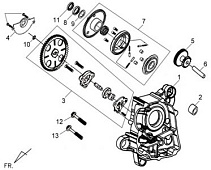 Правая половина картера